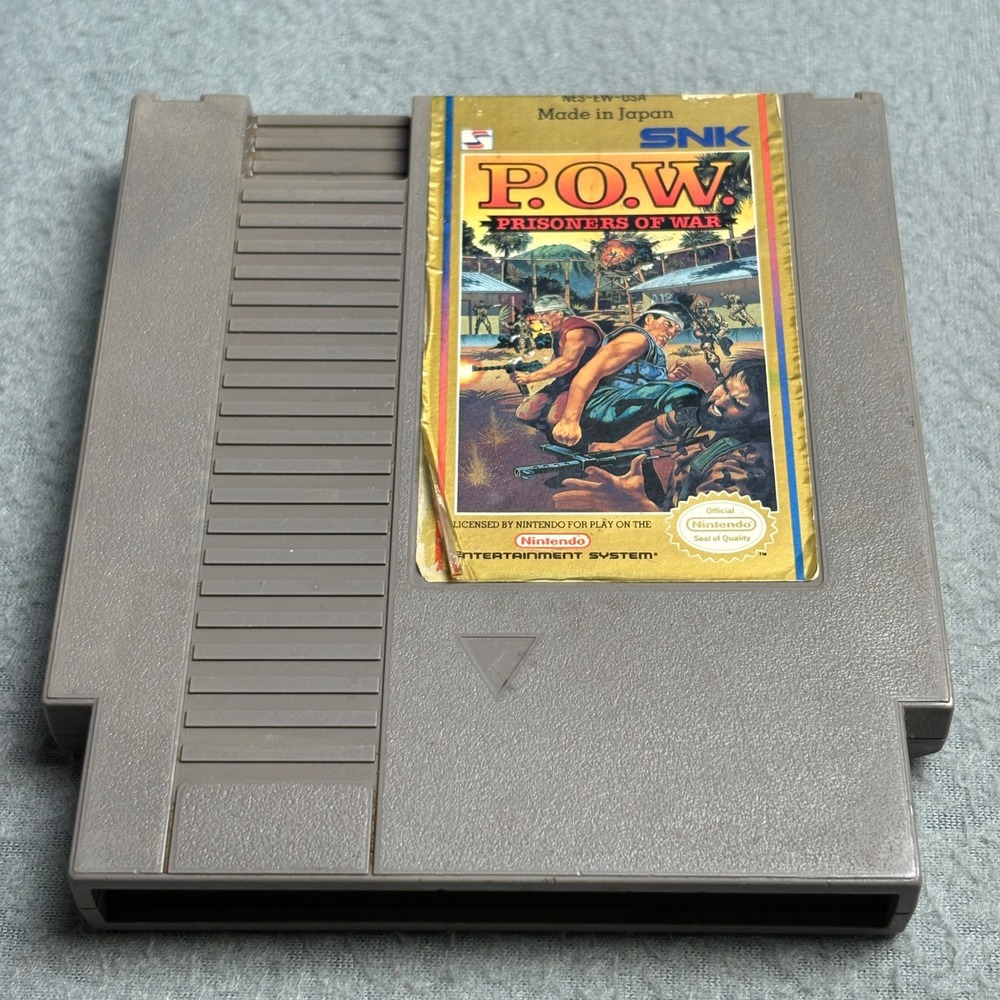 POW Prisoners of War NES Nintendo SNK NES-EW-USA Video‎ Game Cartridge